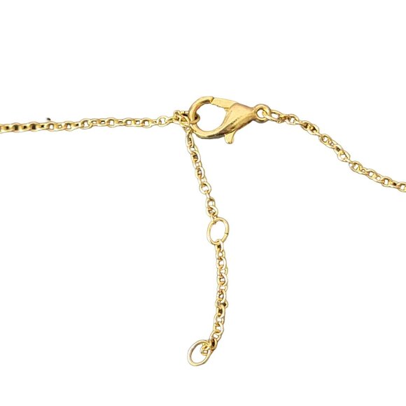 Rainbow Moon Circle Necklace Gold Tone Adjustable Chain Women Jewelry New Clasp - Picture 5 of 15